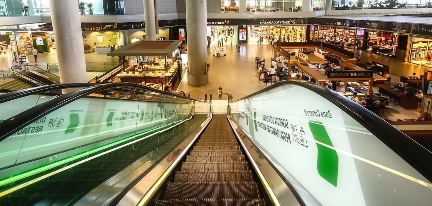 Facciata principale dell'Aeroporto di Malaga